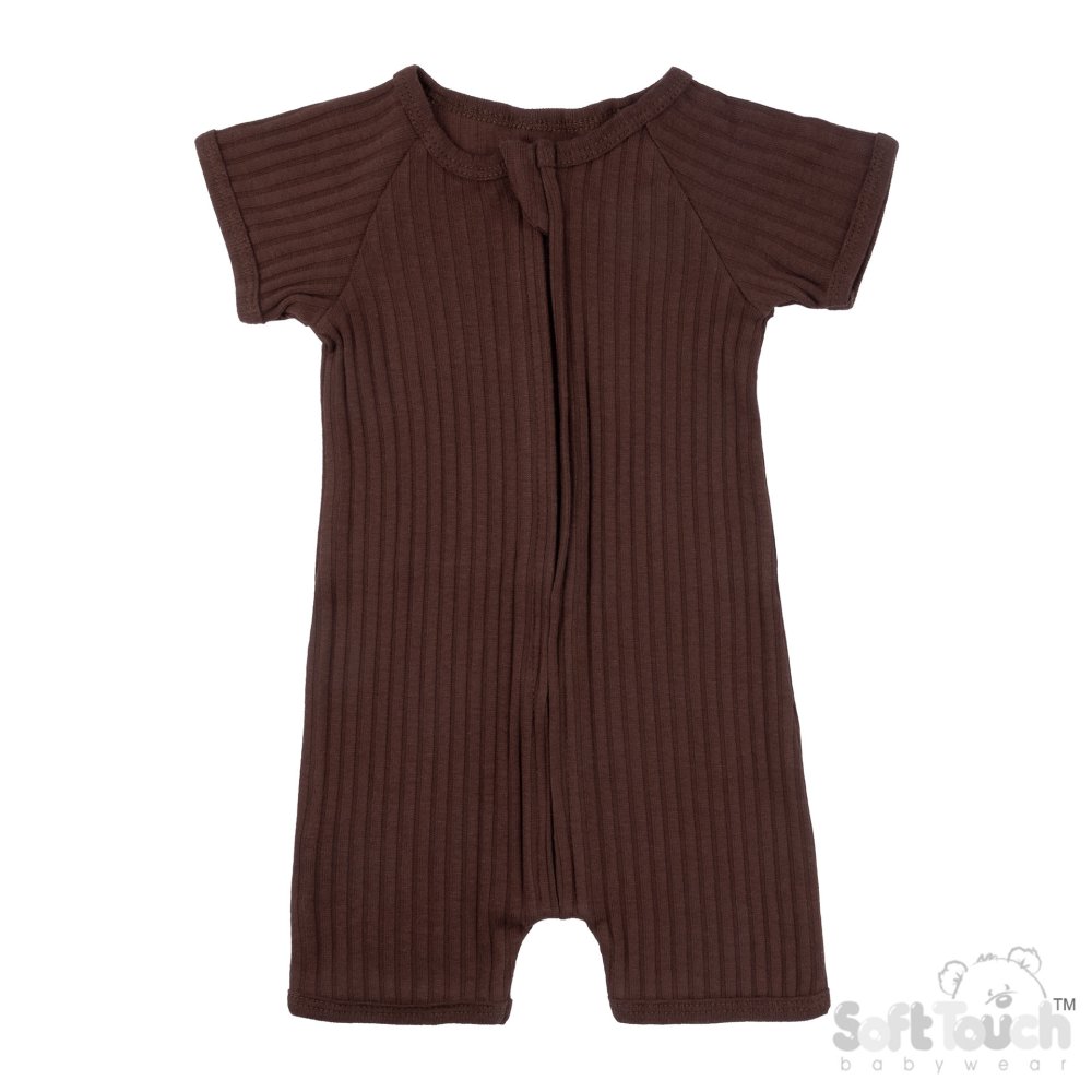 JS4600-CH: Chocolate Ribbed Jumpsuit (0-3 Months) JS4600-CH: Chocolate Ribbed Jumpsuit (0-3 Months)